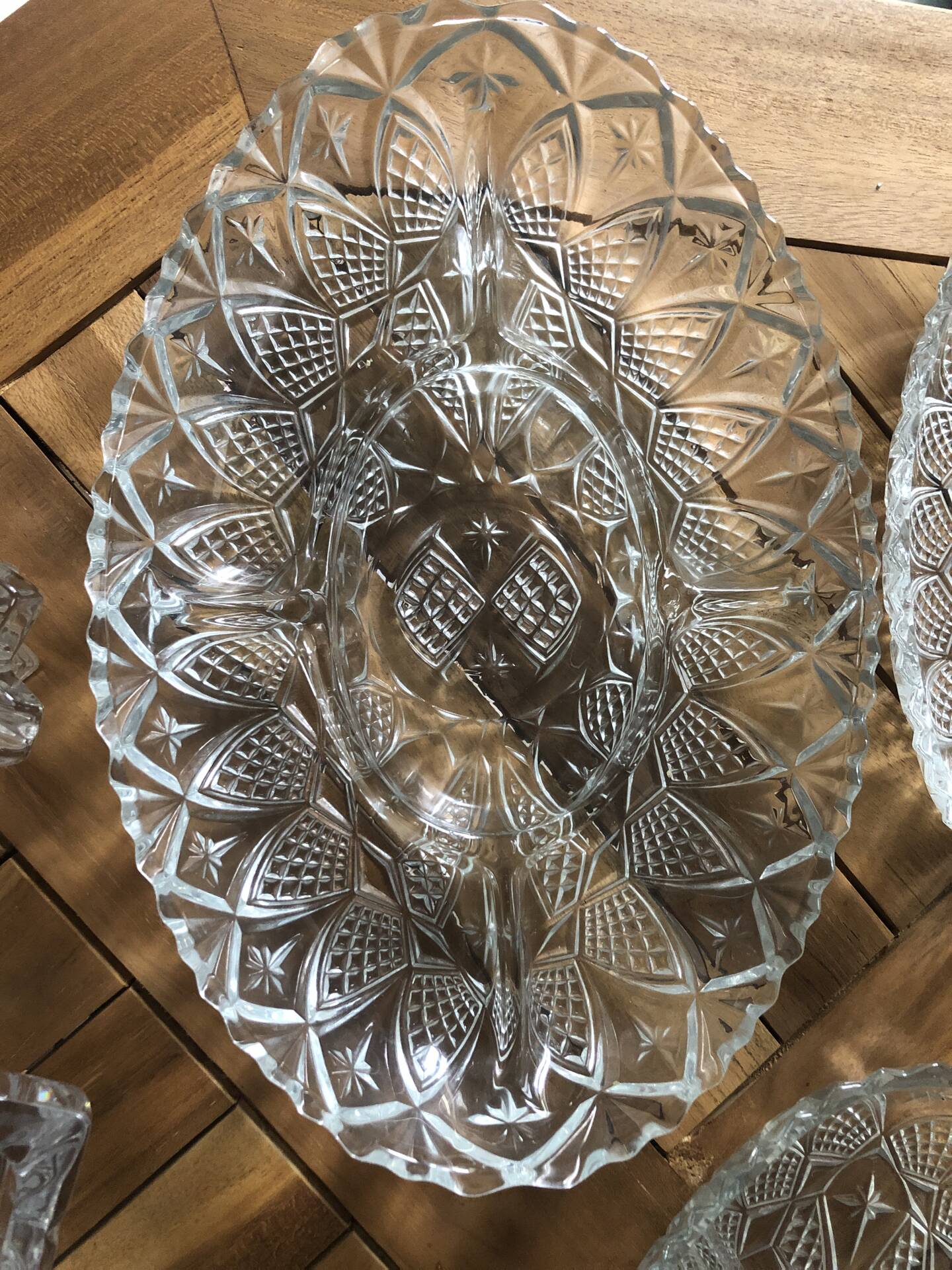 Crystal and glass set