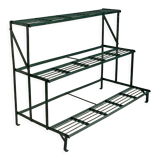 Green metal plant holder