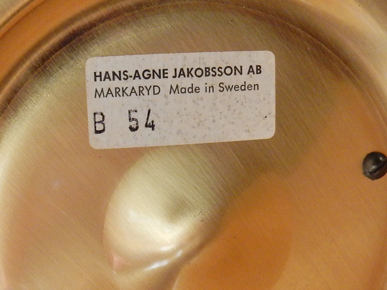 Model Table Lamp Model B 54 by Hans Agne Jakobsson for Markaryd 1950s