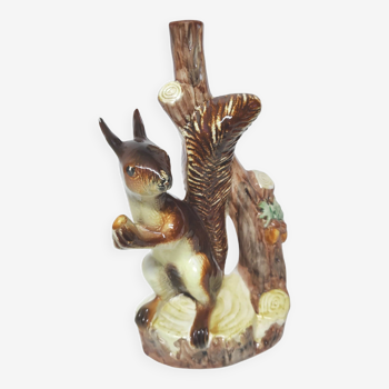 Vase soliflore écureuil en céramique italienne