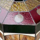 Art style stained glass suspension, diameter 58cm