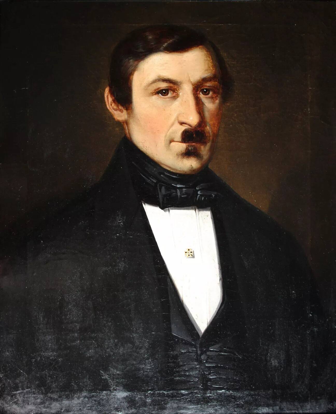 19th Century Miniature Portrait Painting of a Gentleman