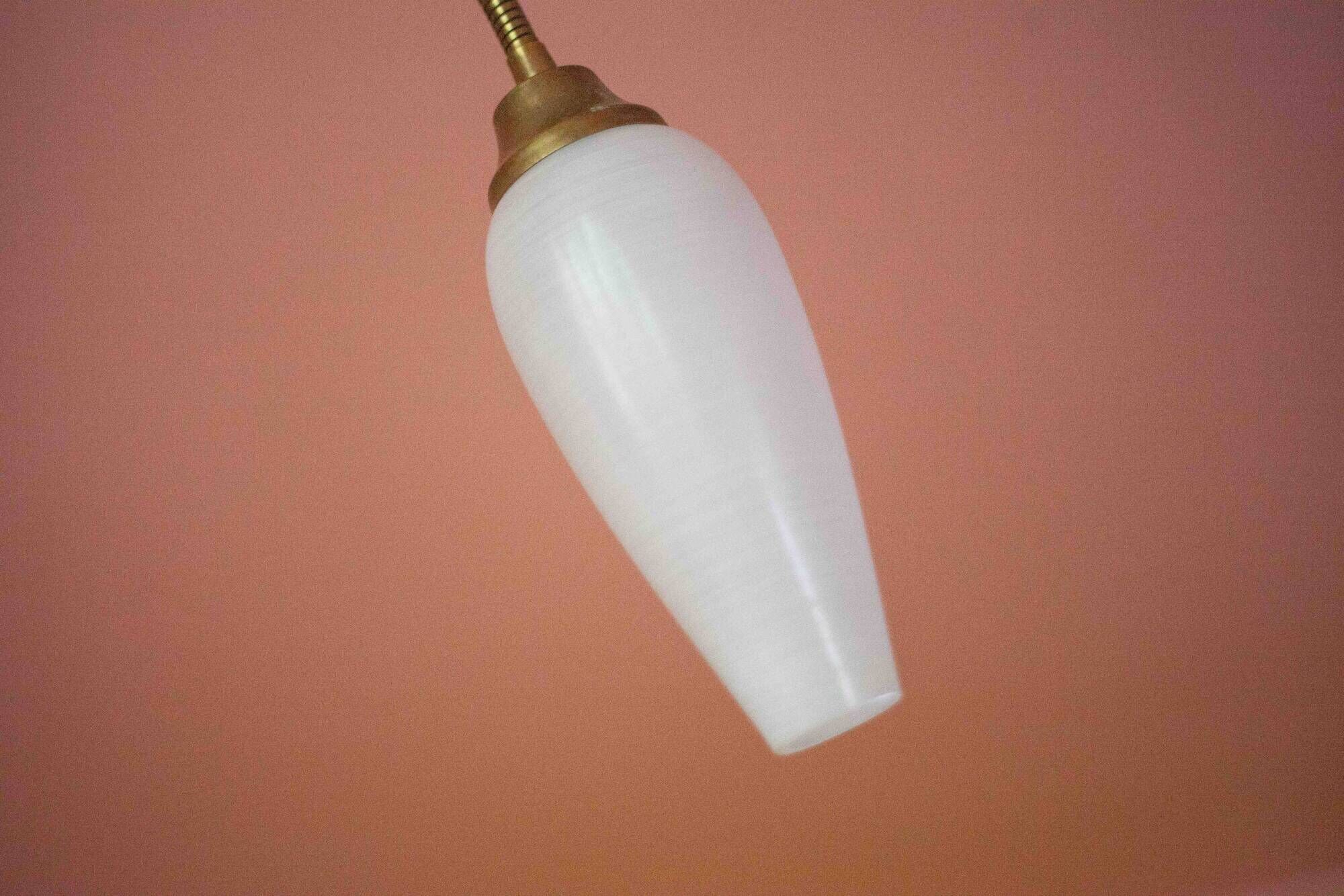 Vintage 4-light pendant light, articulated arm suspension, ceiling lamp, interior decor