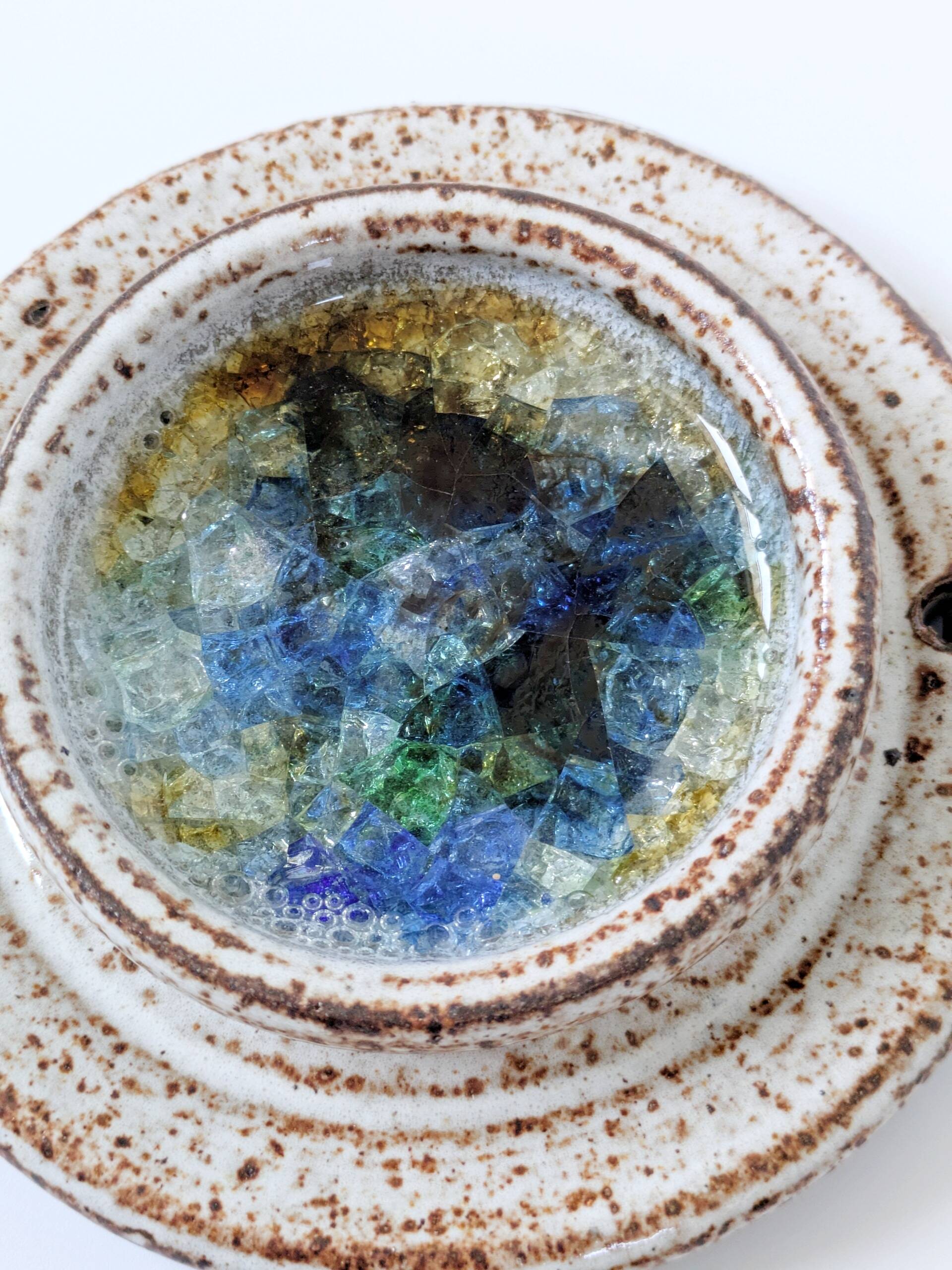 Rare stoneware wall hanging by Waldorff Svaneke, Denmark, 1960s