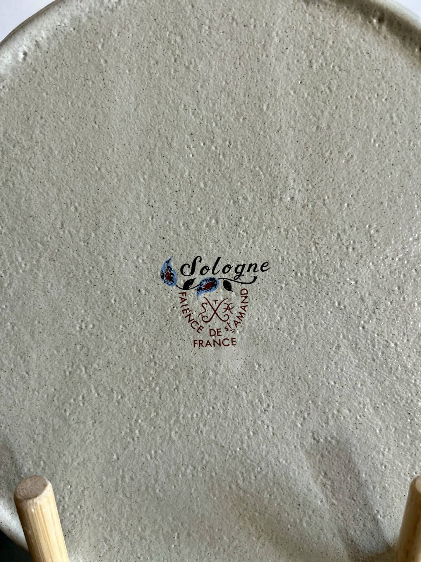 Service de 10 assiettes en céramique de Saint-Amand
