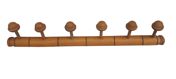 Wooden coat rack