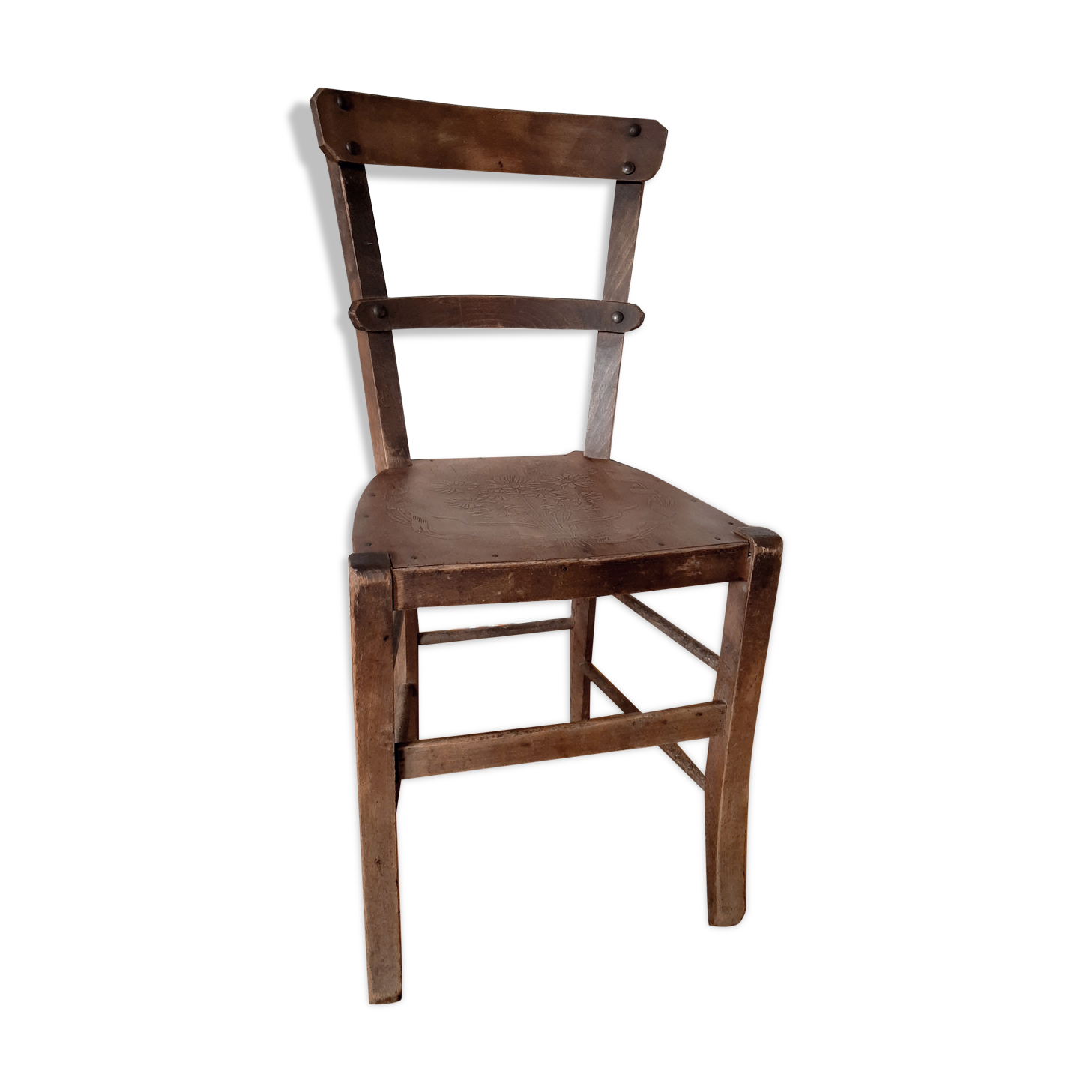 Wooden bistro chair from the 1920s