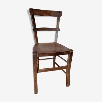 Wooden bistro chair from the 1920s