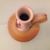 Cellar rat candle holder in beige ceramic from Vallauris, vintage 60s-70s