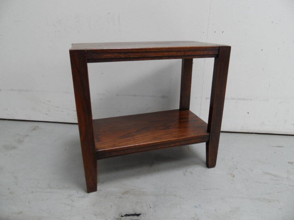 Table d'appoint, console vintage en chêne