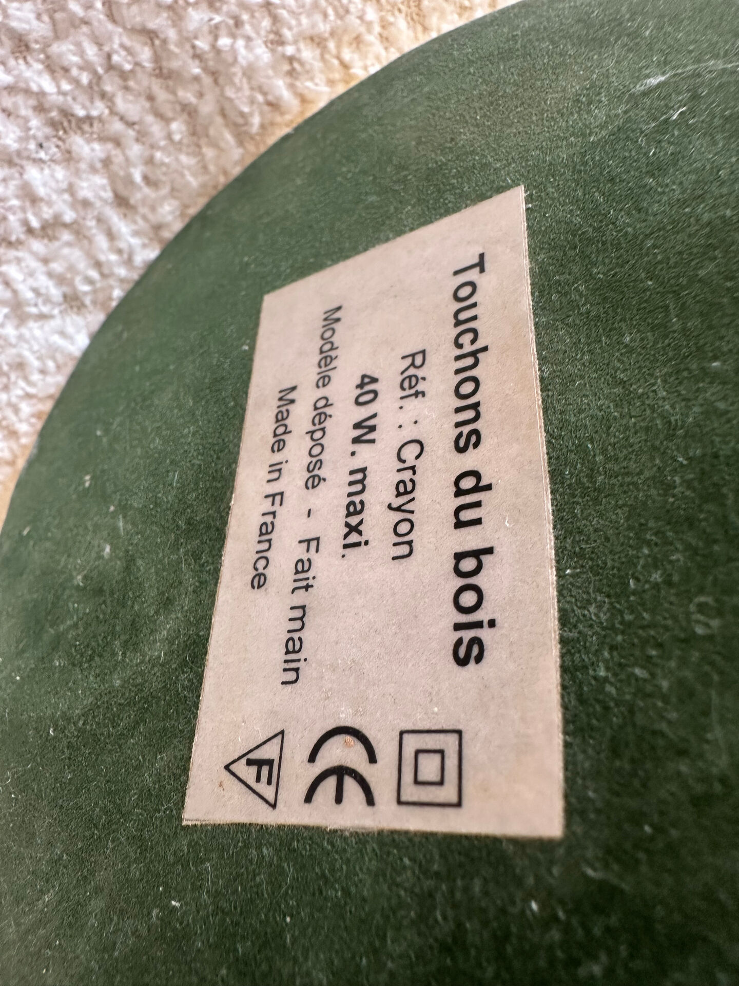 Lampe Touchons du bois made in France
