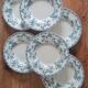 Service de 6 assiettes en terre de fer