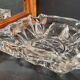 Lot 3 vide-poches verre ciselé