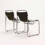 Set of 2 tubular chairs