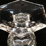 9 water glasses in crystal cut with diamond tip cristallerie de lorraine