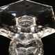 9 water glasses in crystal cut with diamond tip cristallerie de lorraine