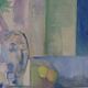 Original Swedish Oil on Canvas – “Still Life in Blue and Green”