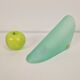 Vintage Triangular Conical Wall Sconces in Green Frosted Glass from Lumal-It, 1990s, Set of 2