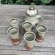 Coffee/herbal tea/orangeade stoneware service from Blanot pottery