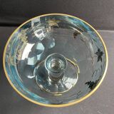 Large crystal bowl signed De Wan - Verrerie de Torino