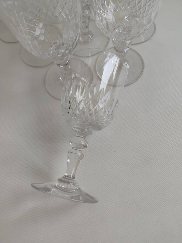 10 verres en cristal Baccarat, début du XXème siècle