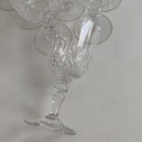 10 Large Baccarat Crystal Glasses, Early 20th Century.