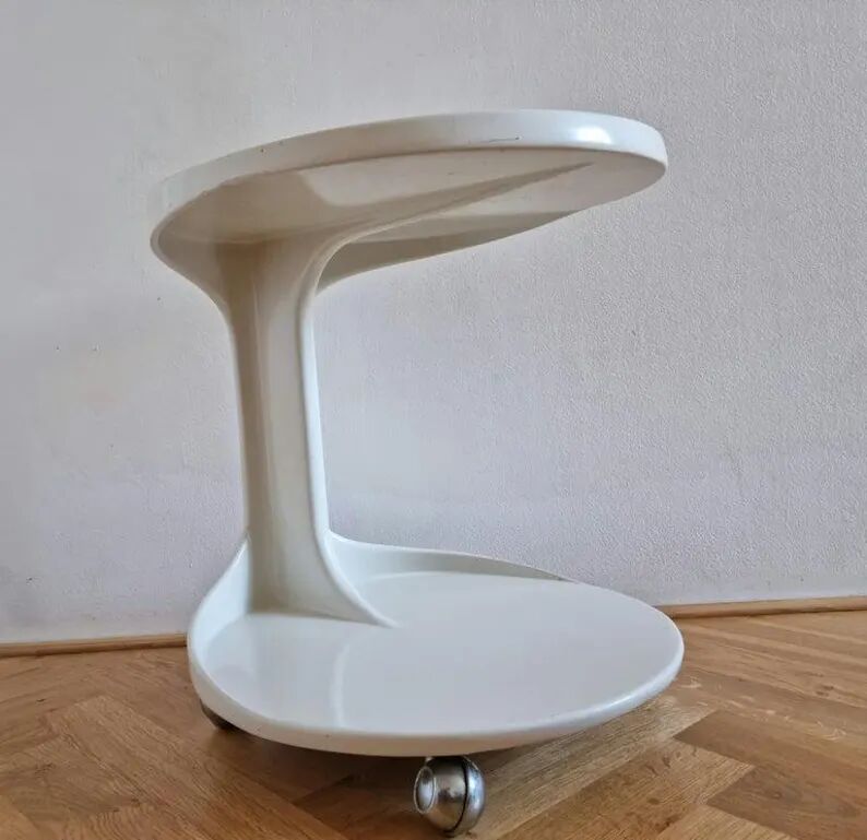 Midcentury Rare Side or Serving Table, Space Age Style, Italy, 1970s