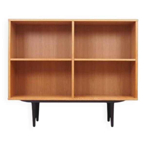 Bibliothèque en frêne, design danois, années 1970, production : Danemark