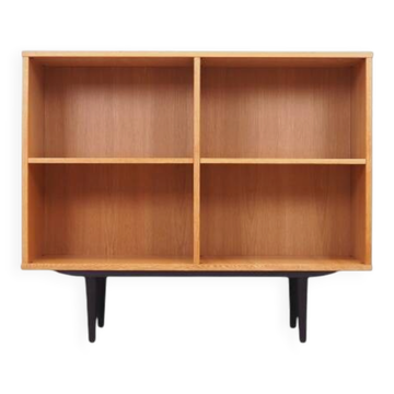 Bibliothèque en frêne, design danois, années 1970, production : Danemark