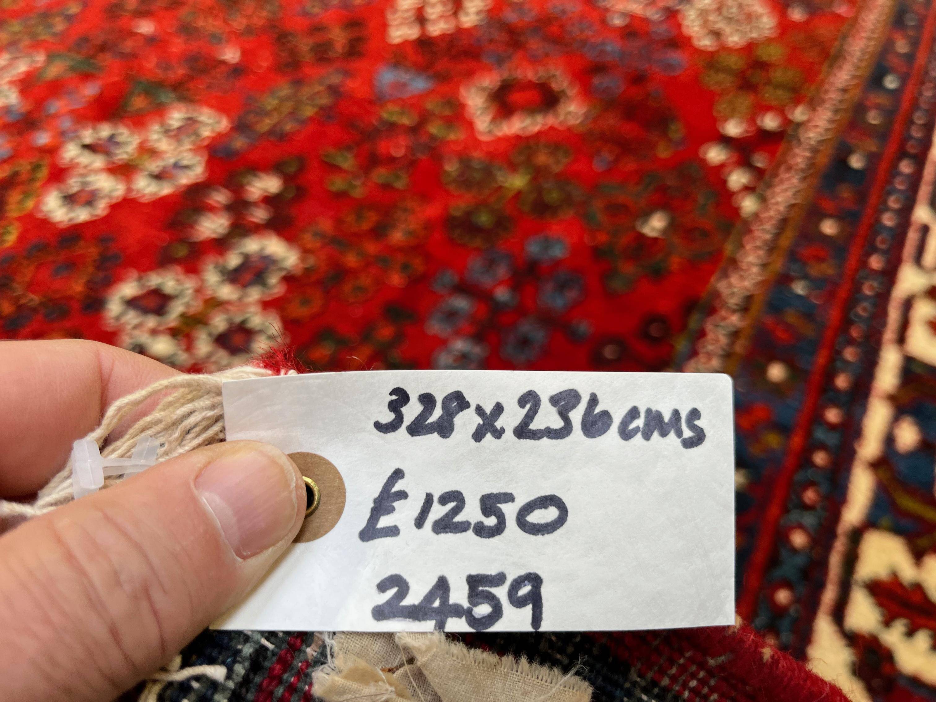 Vintage Persian Meymeh Rug, Wool Oriental HandMade Rug 328x236 cm