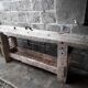 Old in solid beech workbench 237 cm