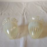 Set of 2 colored crystal lampshades