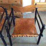 Paire de fauteuils safari