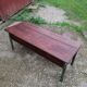 Vintage school desk coffee table with chests