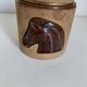 Vintage 1960s Longchamp suede and horse cigarette case - 11 x 10 cm