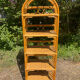 1970s rattan shelf