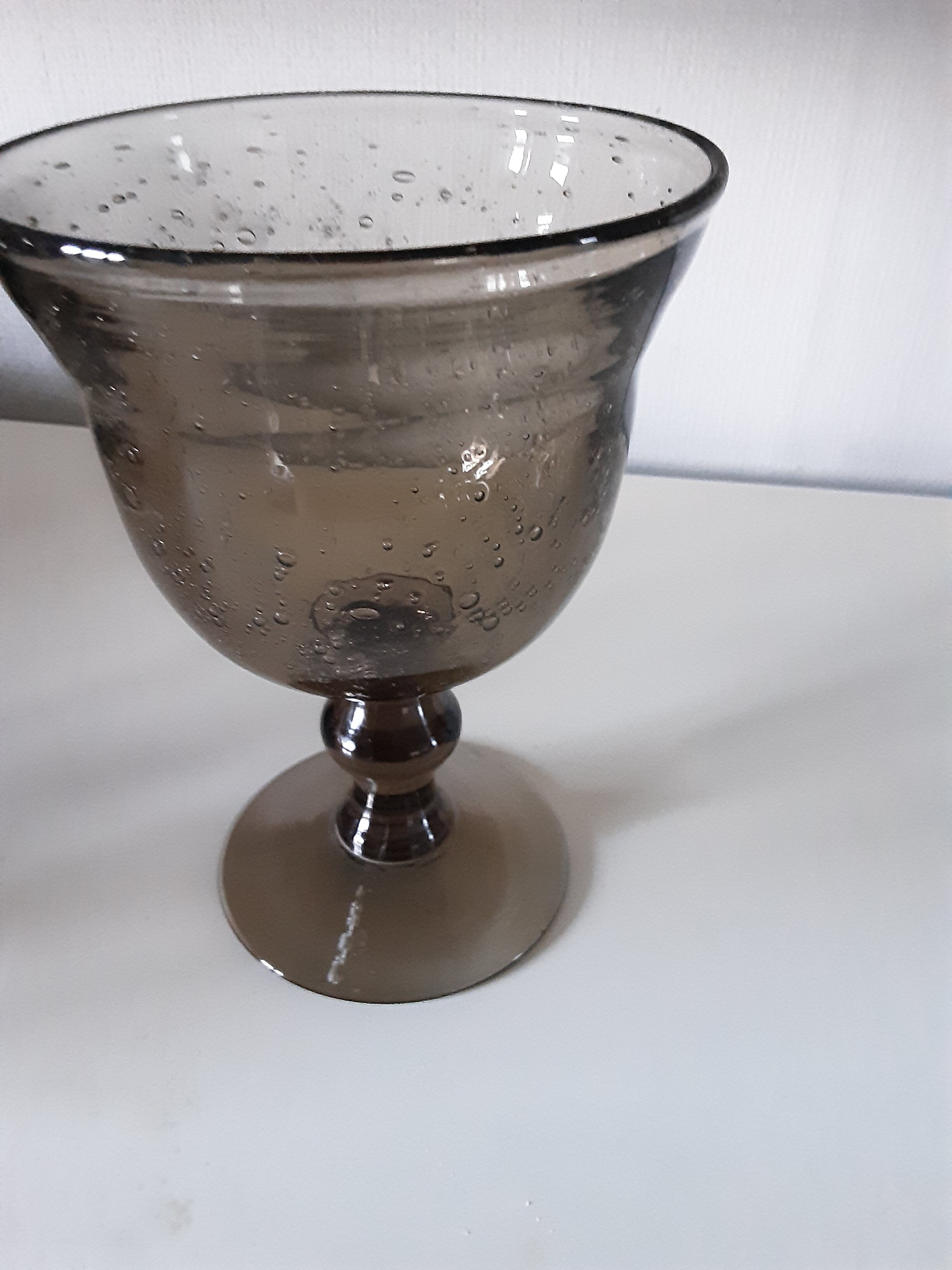 Biot glass vase