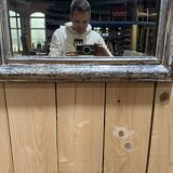 Miroir époque Louis Philippe argenté