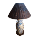 Asian lamp painted with hand naive flower