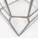 Art Deco glass and zinc pedestal column