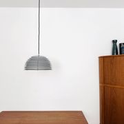 Chromed 1970s Pendant Lamp by Kazuo Motozawa for Staff