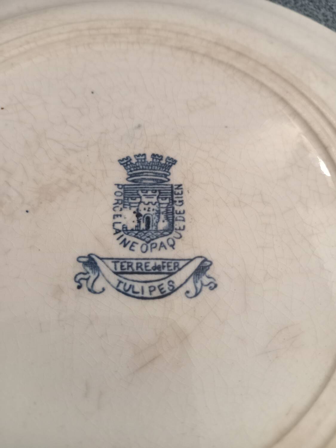 19th century iron earth flat plate