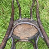 Set of 8 mismatched bistro chairs
