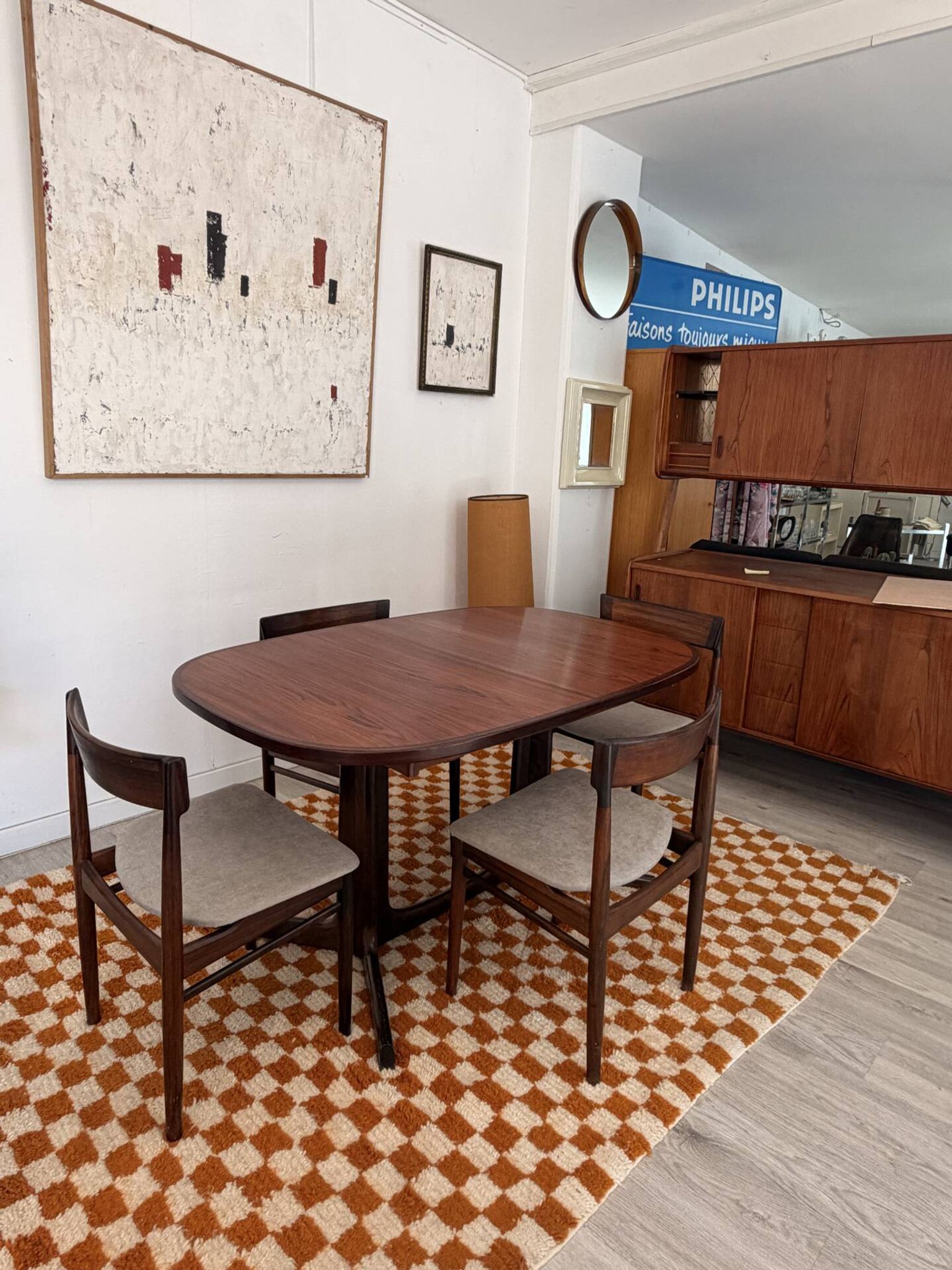 Table à manger extensible scandinave