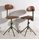 Ensemble de chaises industrielles (c.1950). Ensemble de 2 pièces