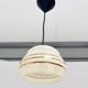 Set of 2 vintage beige round ceiling lamps, 1960s