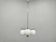 Art Deco Chandelier, Chrome, Walnut & Glass, 1930s