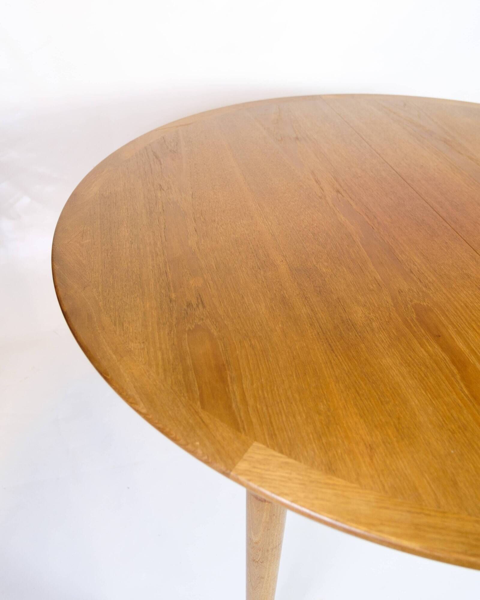 Table à manger ronde avec rallonges - Teck - Grete Jalk - P. Jeppesen - Années 1960