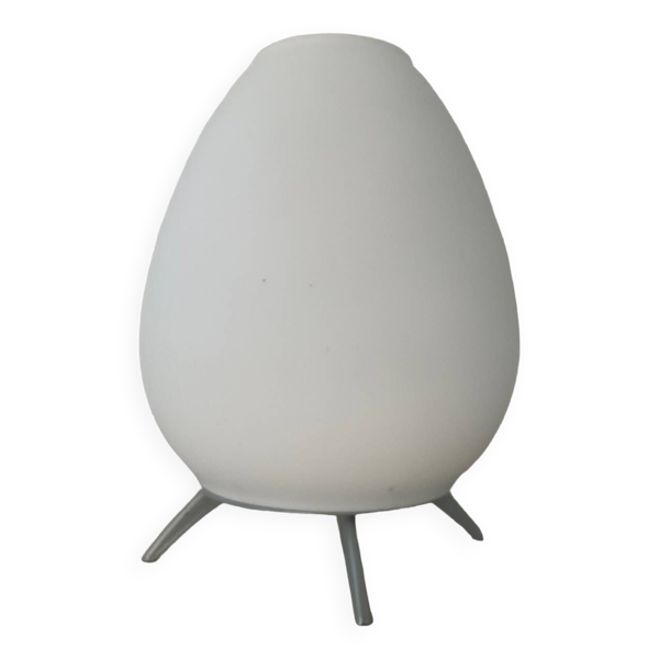 Lampe tripode en opaline et métal — Beyit