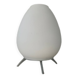 Tripod lamp in opaline and metal